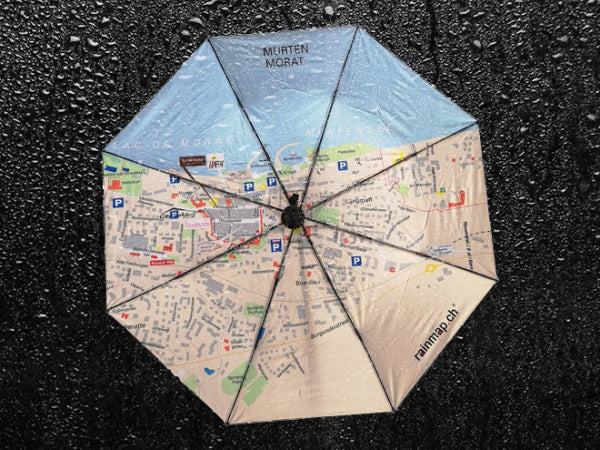 Rainmap Taschenschirm Murten Kaufuniversum - Rainmap Taschenschirm Murten