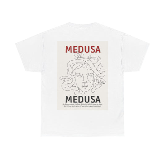 Medusa Unisex Heavy Cotton Tee | Greek Mythology Shirt | Gorgon Aesthetic | Dark Academia Fashion | Casual Streetwear