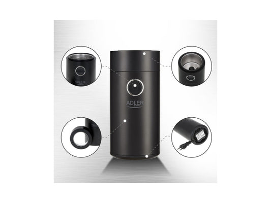 Adler Kaffeemühle schwarz