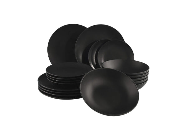 Tavola Geschirrset 18-teilig schwarz Kaufuniversum - Tavola Geschirrset 18-teilig schwarz