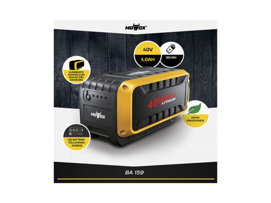 MOWOX 40V / 5.0 Ah Max Lithium Akku