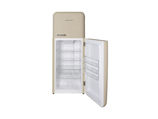 Kibernetik KSTK253 Retro Kühl-Gefrierkombination beige