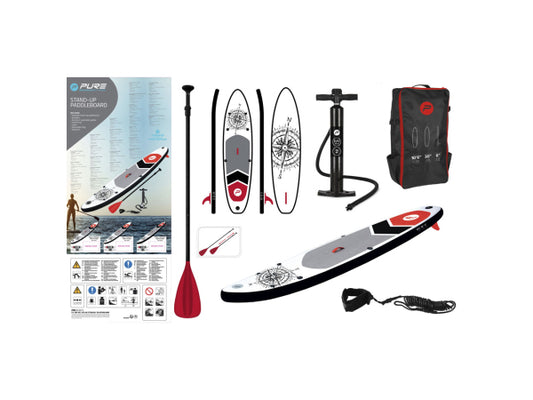 PURE2improve PURE iSUP 320x76x15cm Set rot