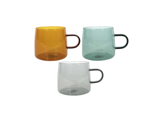 Tavola Becher aus farbigem Borosglas mit Henkel 500ml 6 Stk.