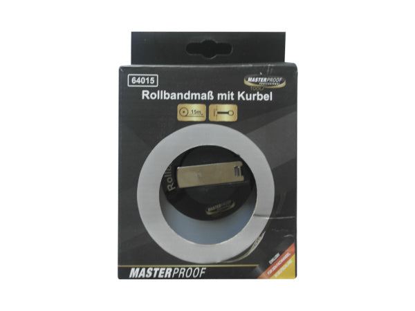 Masterproof Rollbandmass mit Kurbel 15m Kaufuniversum - Masterproof Rollbandmass mit Kurbel 15m