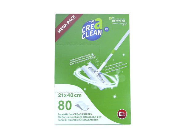 CREaCLEAN Ersatztücher trocken XL 80 Stück Kaufuniversum - CREaCLEAN Ersatztücher trocken XL 80 Stück