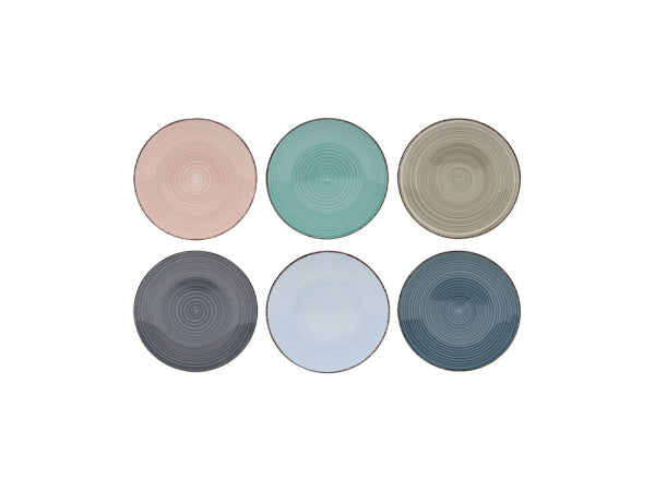 Tavola Teller Ø20.5cm Baku 6 Stück assortiert Kaufuniversum - Tavola Teller Ø20.5cm Baku 6 Stück assortiert