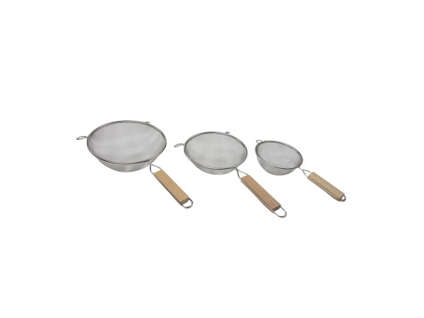 FS-STAR Sieb 3er Set mit Bambusgriff Kaufuniversum - FS-STAR Sieb 3er Set mit Bambusgriff