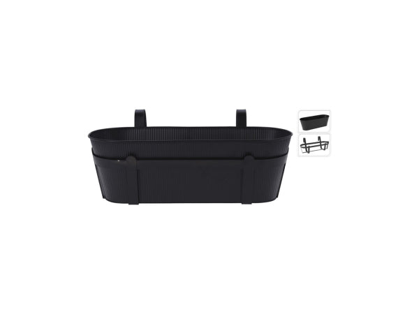 FS-STAR Balkonblumentopf 447x125x210mm schwarz Kaufuniversum - FS-STAR Balkonblumentopf 447x125x210mm schwarz