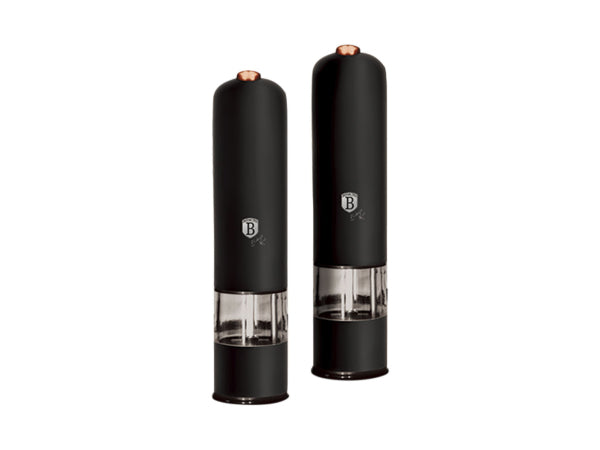 Berlinger Haus Elektrische Pfeffer- und Salzmühle 2er-Set Black Rose Collection Kaufuniversum - Berlinger Haus Elektrische Pfeffer- und Salzmühle 2er-Set Black Rose Collection