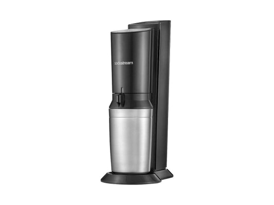 SodaStream Crystal black/metal inkl. 1 Glaskaraffen Quick Connect