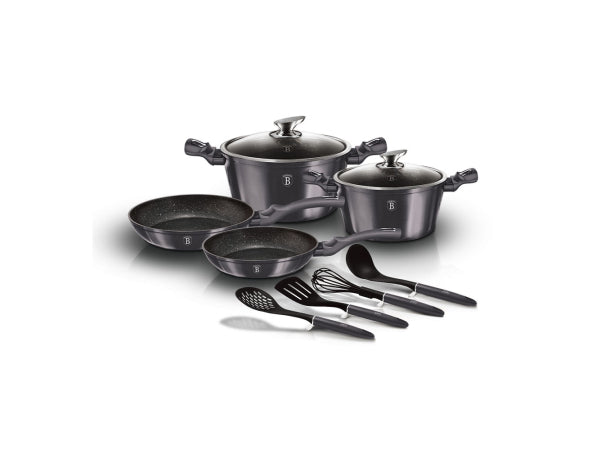 Berlinger Haus 10tlg. Kochgeschirr-Set Metallic Line Carbon Pro Edition Kaufuniversum - Berlinger Haus 10tlg. Kochgeschirr-Set Metallic Line Carbon Pro Edition