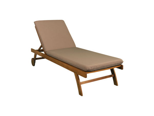 Contini Sonnenliege mit Kissen Taupe Kaufuniversum - Contini Sonnenliege mit Kissen Taupe