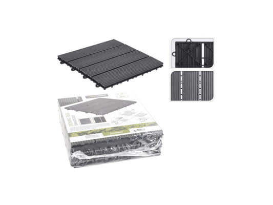 FS-STAR Terrassenfliese 6Stk. 30x30cm grau