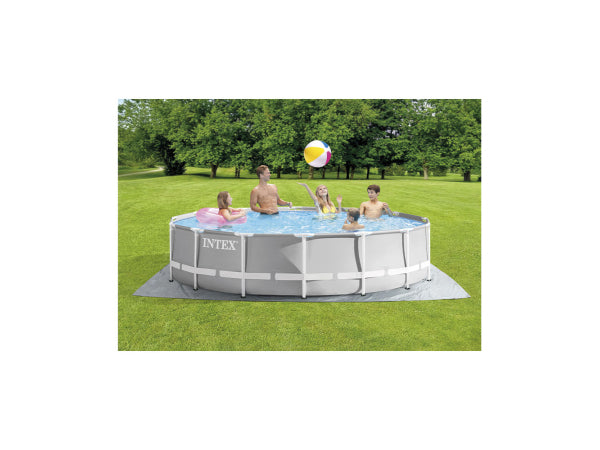 INTEX Pool Prism Frame rund Ø 427x107cm Kaufuniversum - INTEX Pool Prism Frame rund Ø 427x107cm