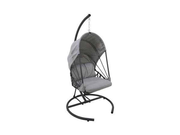 FS-STAR Hängestuhl mit Kissen 100x120x195cm grau Kaufuniversum - FS-STAR Hängestuhl mit Kissen 100x120x195cm grau
