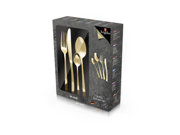 Berlinger Haus 24 teiliges Besteck-Set Champagne Kaufuniversum - Berlinger Haus 24 teiliges Besteck-Set Champagne