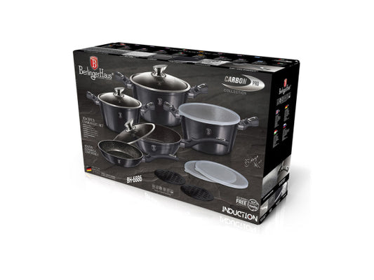 Berlinger Haus 13-teiliges Kochgeschirr-Set Metallic Line Carbon Pro Edition
