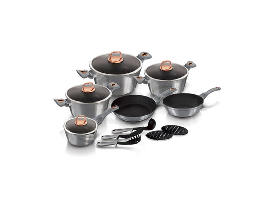 Berlinger Haus 15-teiliges Kochgeschirr-Set Moonlight Collection