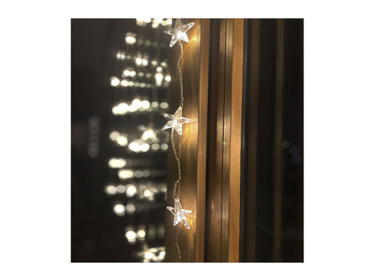 Ekström LED Lichtervorhang Outdoor mit Sternen 100 LED 225x200cm, warm weiss