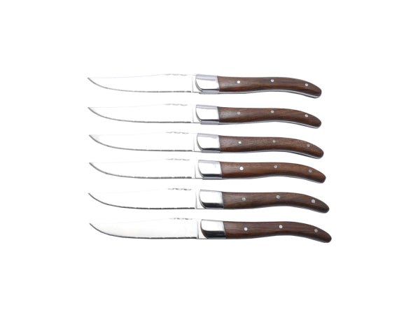 Berlinger Haus 6-teiliges Messerset mit antikem Laguiole Holzgriff Kaufuniversum - Berlinger Haus 6-teiliges Messerset mit antikem Laguiole Holzgriff