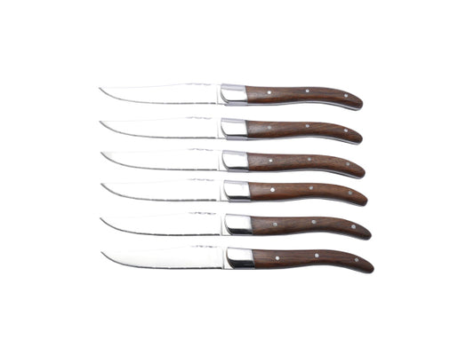 Berlinger Haus 6-teiliges Messerset mit antikem Laguiole Holzgriff