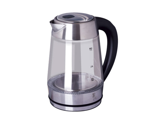 Berlinger Haus Wasserkocher Glas 1.7L / 360°-Drehfuss / Chromstahl