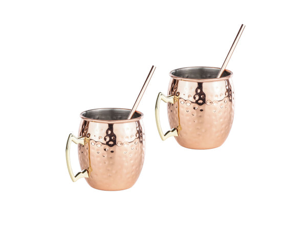FS-STAR Mule Becher 2er Set inkl. 2 Trinkhalmen Kaufuniversum - FS-STAR Mule Becher 2er Set inkl. 2 Trinkhalmen