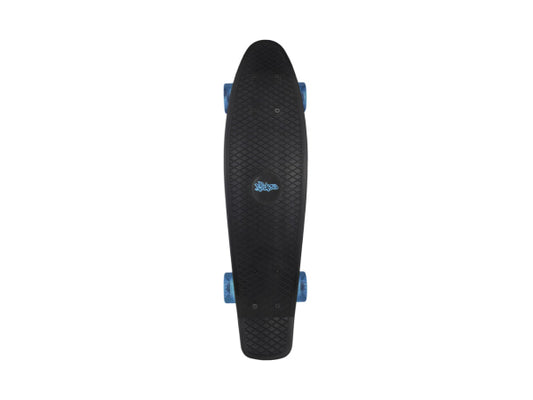 NoRules Skateboard ABEC 5 Fun schwarz - transparent blau