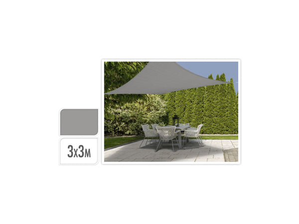 FS-STAR FS Star Sonnensegel 3x3m grau Kaufuniversum - FS-STAR FS Star Sonnensegel 3x3m grau