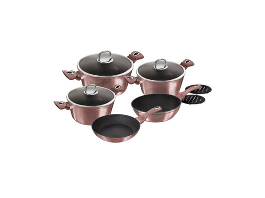 Berlinger Haus 10-teiliges Kochgeschirr-Set I-Rose Collection