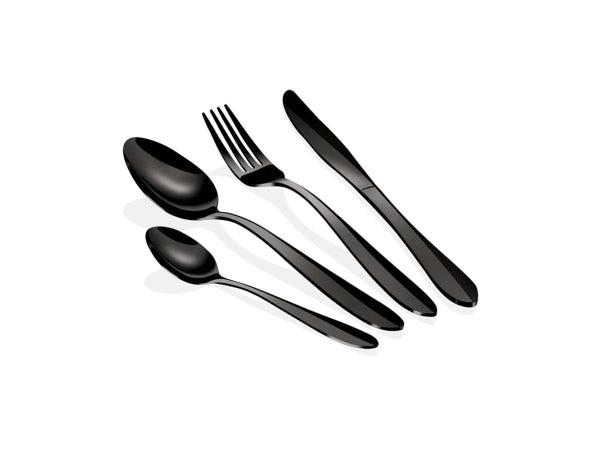 Berlinger Haus 24-teiliges Besteck-Set schwarz Kaufuniversum - Berlinger Haus 24-teiliges Besteck-Set schwarz