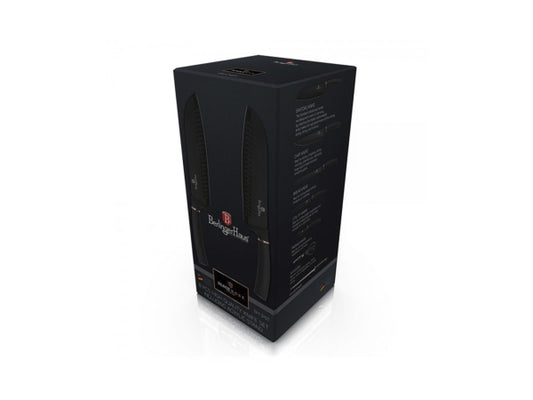 Berlinger Haus 8-teiliges Messerset mit Acryl-Block Black Rose Collection