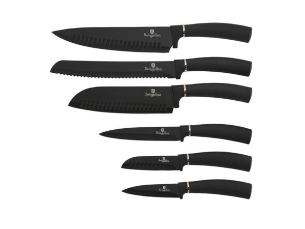 Berlinger Haus 6-teiliges Messerset Black Rose Collection Kaufuniversum - Berlinger Haus 6-teiliges Messerset Black Rose Collection