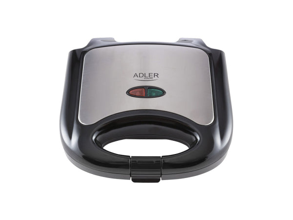 Adler Sandwich Toaster schwarz silber Kaufuniversum - Adler Sandwich Toaster schwarz silber