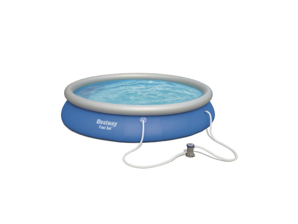 Bestway Pool Fast Set Ø 457x84cm Kaufuniversum - Bestway Pool Fast Set Ø 457x84cm
