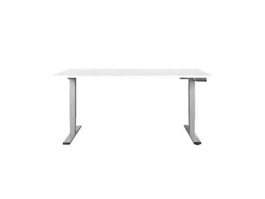 Contini höhenverstellbarer Bürotisch 1.8x0.8m weiss / Gestell grau RAL 7045