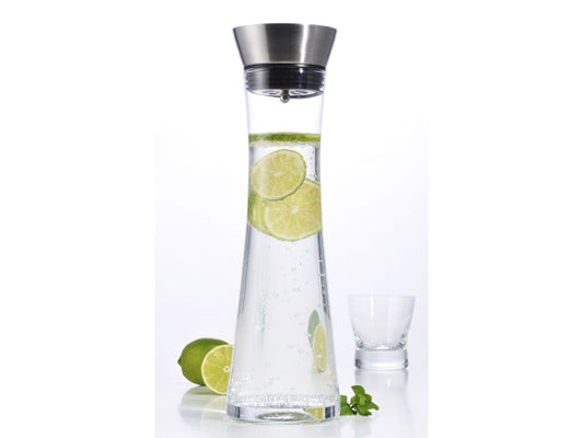 FS-Star Wasserkaraffe aus Glas, 1 Liter mit praktischem Ausgießer
