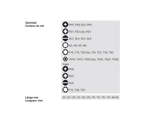 Bosch Professional Bosch Bit-Set 43-teilig