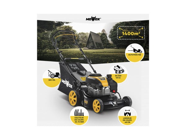 Mowox Benzinrasenmäher PM 4650 S Kaufuniversum - Mowox Benzinrasenmäher PM 4650 S