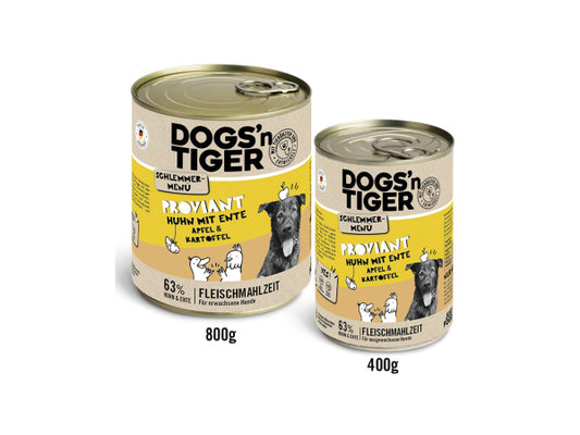 Dogs'n Tiger Schlemmermenü Hund Proviant 400g