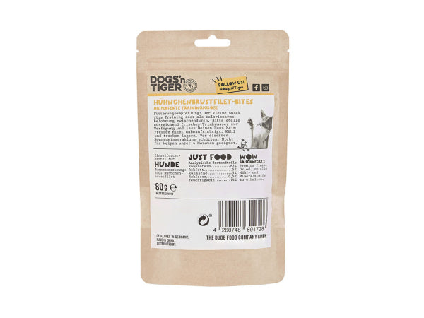 Dogs'n Tiger Snack Hund Fatzke Huhn 80g Kaufuniversum - Dogs'n Tiger Snack Hund Fatzke Huhn 80g