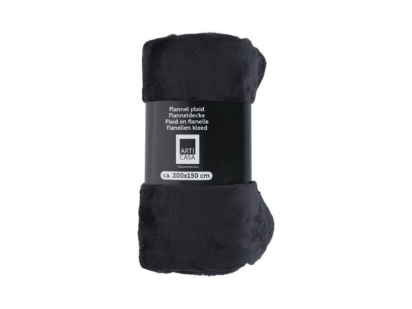 Arti Casa ArtiCasa Flanelldecke 200x150cm dunkelgrau Kaufuniversum - Arti Casa ArtiCasa Flanelldecke 200x150cm dunkelgrau