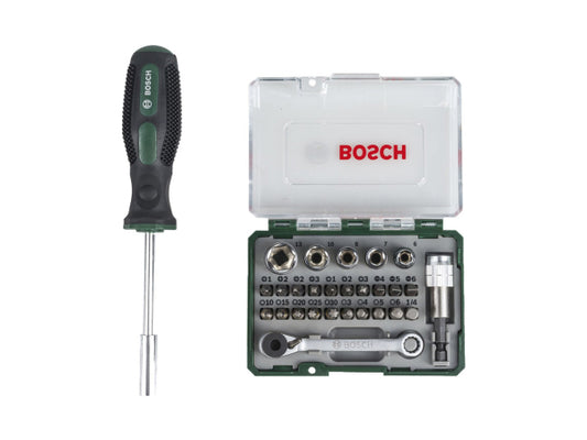 Bosch Professional Bosch 27-teiliges Mini-Ratschen-Set + Handschraubendreher