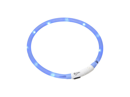 Flamingo Leuchthalsband Nera Visio blau