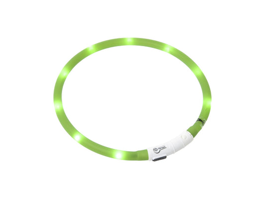 Flamingo Leuchthalsband Nera Visio grün