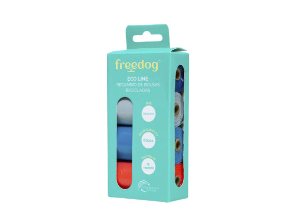 Freedog 4x Kotbeutel versch. Farben 15u Kaufuniversum - Freedog 4x Kotbeutel versch. Farben 15u