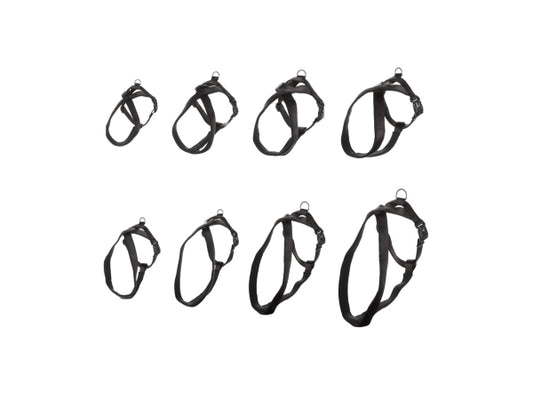 Flamingo Geschirr Nylon Abbi schwarz XL