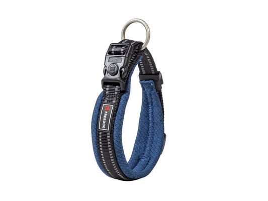 Freedog Halsband Nylon Shiva blau S