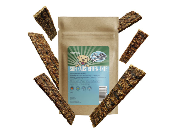 Sollis Solli's Snack Hund Soft-Kaustreifen Ente 100g Kaufuniversum - Sollis Solli's Snack Hund Soft-Kaustreifen Ente 100g